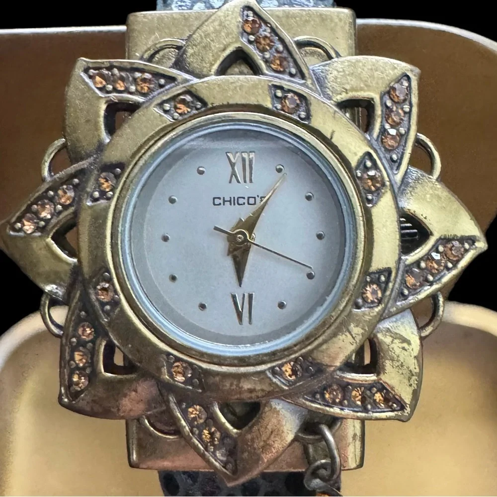 Women’s Watch Wardrobe -Black Antique, Gold Sport, Dress & Tiger’s Eye -Two Sold - Picture 2 of 8